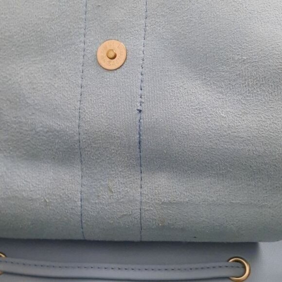 Dasein Baby Blue Leather Handbag Backpack - Picture 8 of 8